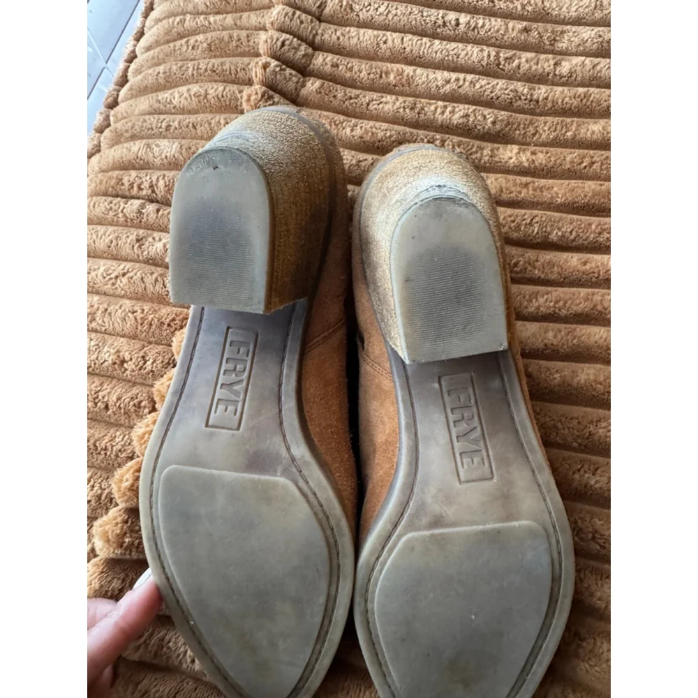 FRYE | Judith Brown Suede Leather Ankle Boots Booties Size 8.5